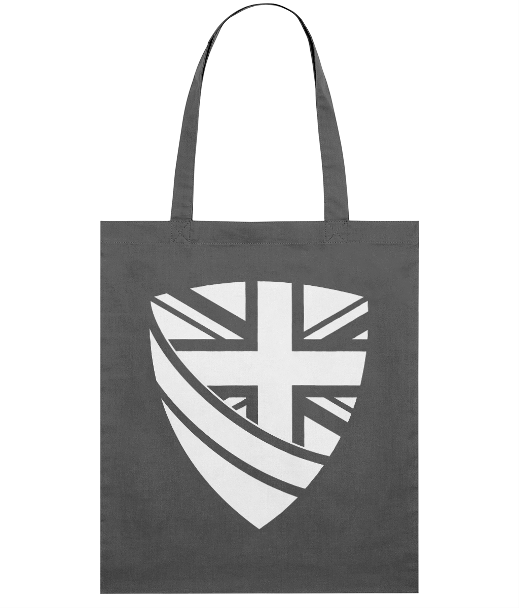 British Print Pattern Leather Tote Bag main image 1